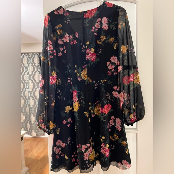 Aritzia black floral long sleeve dress! - Picture 2 of 2